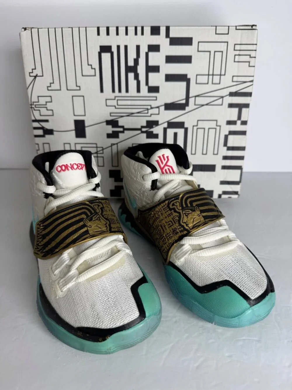 Concepts x Nike Kyrie 6 PS Golden Mummy High Top Sneaker kids US 12 C EU 29.5 - Picture 2 of 8